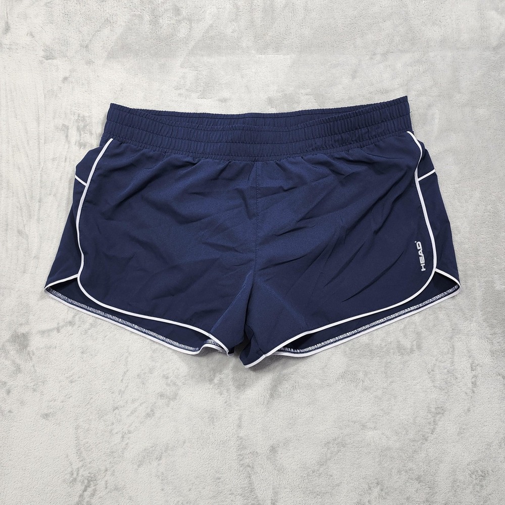 HEAD Shorts Womens XL Blue Breakpoint Lined Running Athletic Lightweight Tennis
